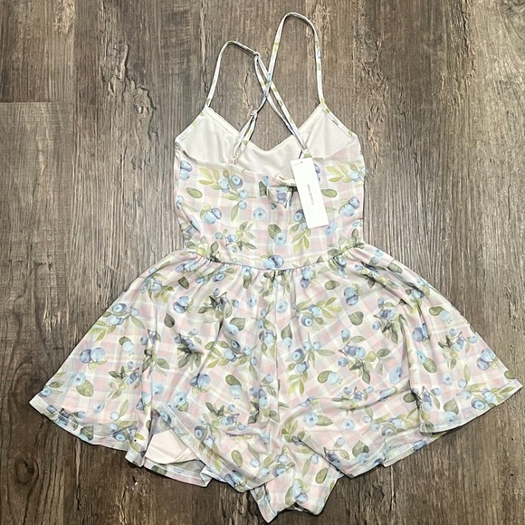 FINAL PRICE NWT UO Mattie Floral Mesh Romper - Picture 9 of 10